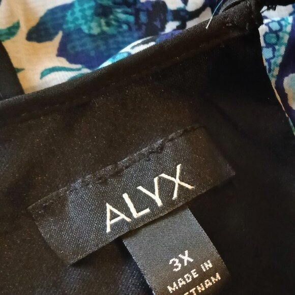 NWT ALYX Floral Paisley Sleeveless Women's Blouse Size 3X - Picture 4 of 4